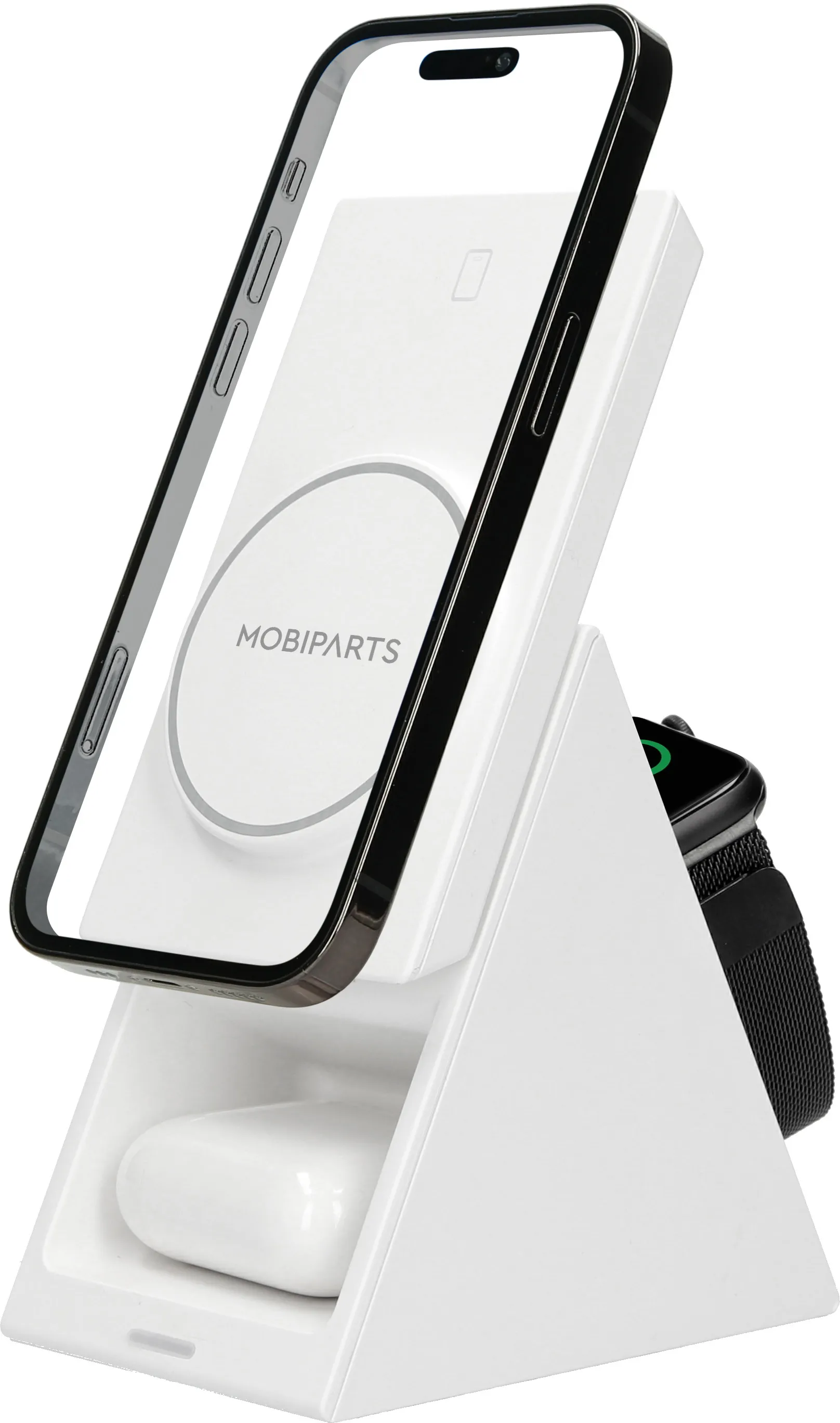 Wireless 3 in 1 Charger White - MagSafe Compatible